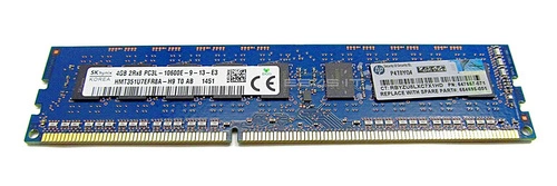 RAM memória 1x 4GB Hynix ECC UNBUFFERED DDR3  1333MHz PC3-10600 UDIMM | HMT351U7EFR8A-H9