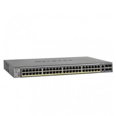 Kapcsoló Netgear GSM7248P-100NES 50x 10/100/1000 4x SFP 380 W PoE+
