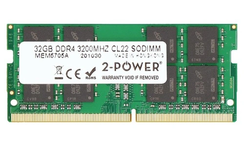 RAM memória 1x 32GB 2-POWER SO-DIMM DDR4 3200MHz PC4-25600 | MEM5705A