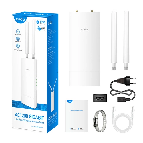 Hozzáférési Pont Cudy AP1300 OUTDOOR 2.4 GHz | 5 GHz 867 Mbps 802.11 a/b/g/n/ac