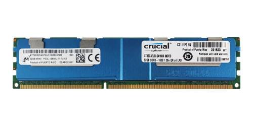 RAM memória 1x 32GB Micron ECC LOAD REDUCED DDR3 4Rx4 1600MHz PC3-12800 LRDIMM | MT72KSZS4G72LZ-1G6