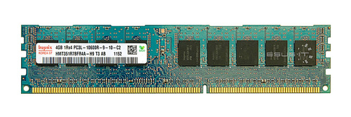 RAM memória 1x 4GB Hynix ECC REGISTERED DDR3  1333MHz PC3-10600 RDIMM | HMT351R7BFR4A-H9